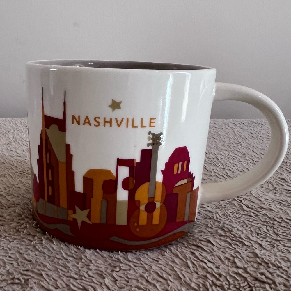 Starbucks "You Are Here" Nashville Mug YAH 14oz Tennessee Coffee Cup Collector